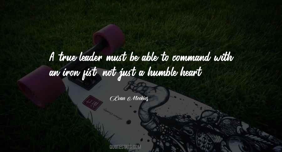 Humble Leader Quotes #16109