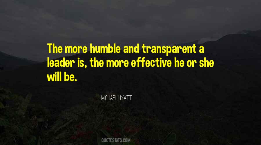 Humble Leader Quotes #817096