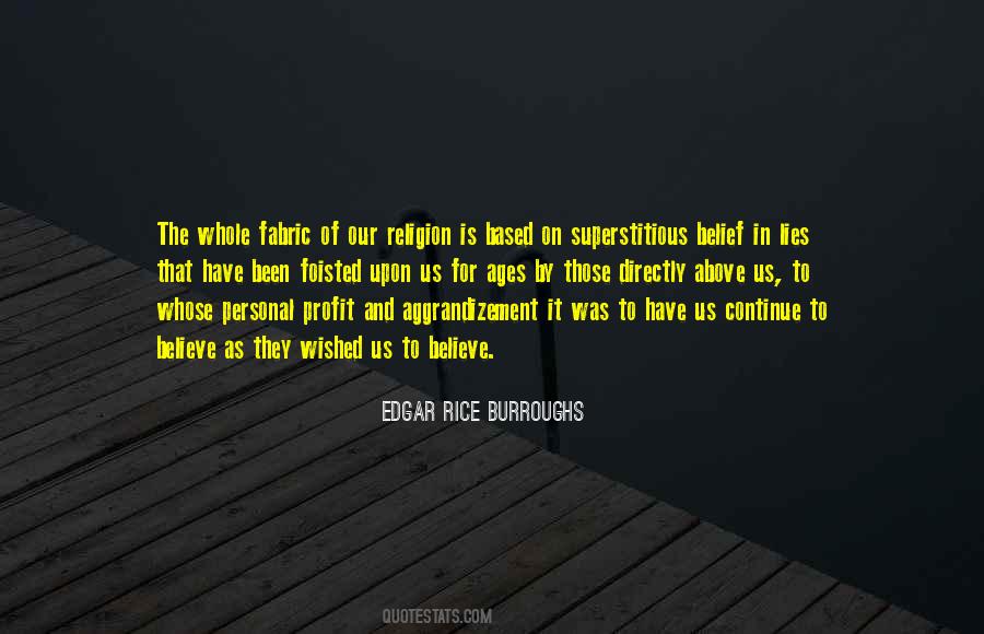 Religion And Superstition Quotes #299503