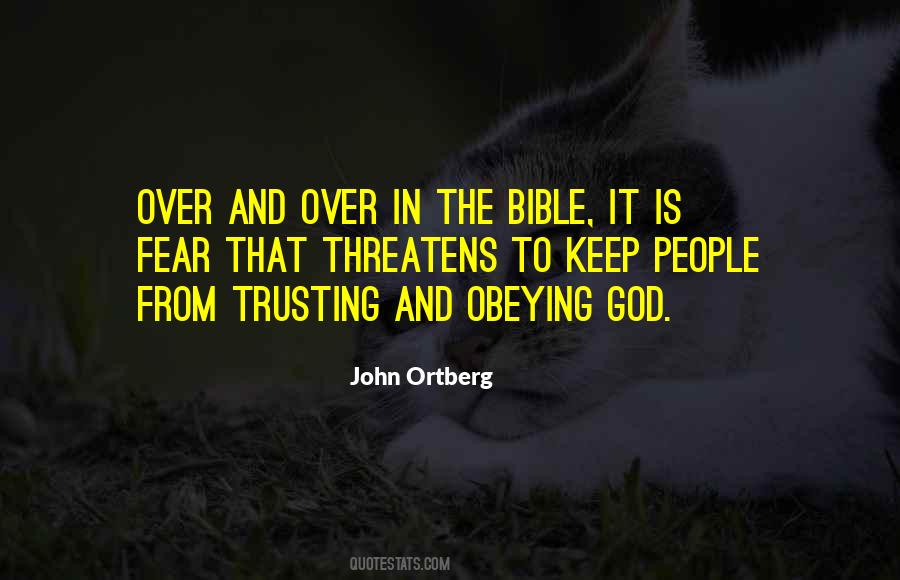 Bible Fear Quotes #1014836