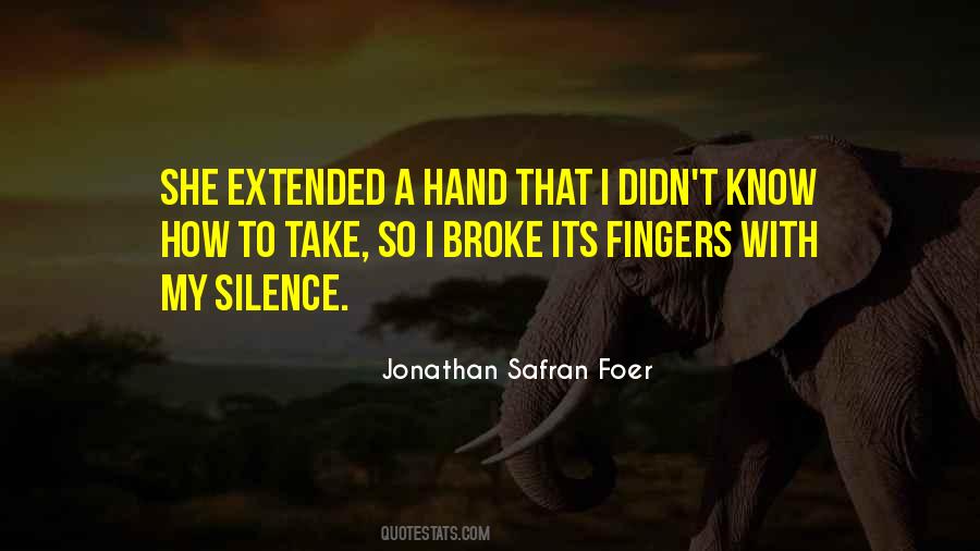 Extended Hand Quotes #1246040