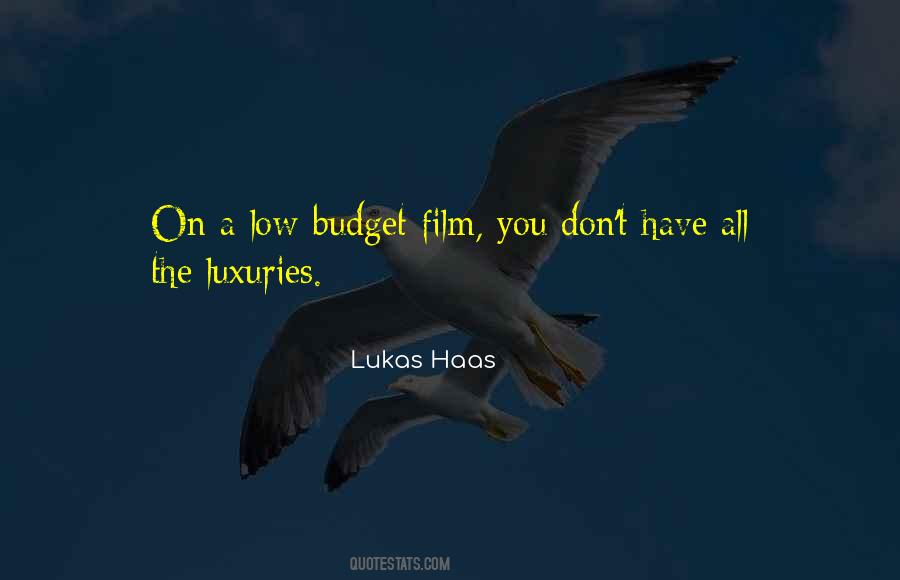Quotes About On A Budget #1187028