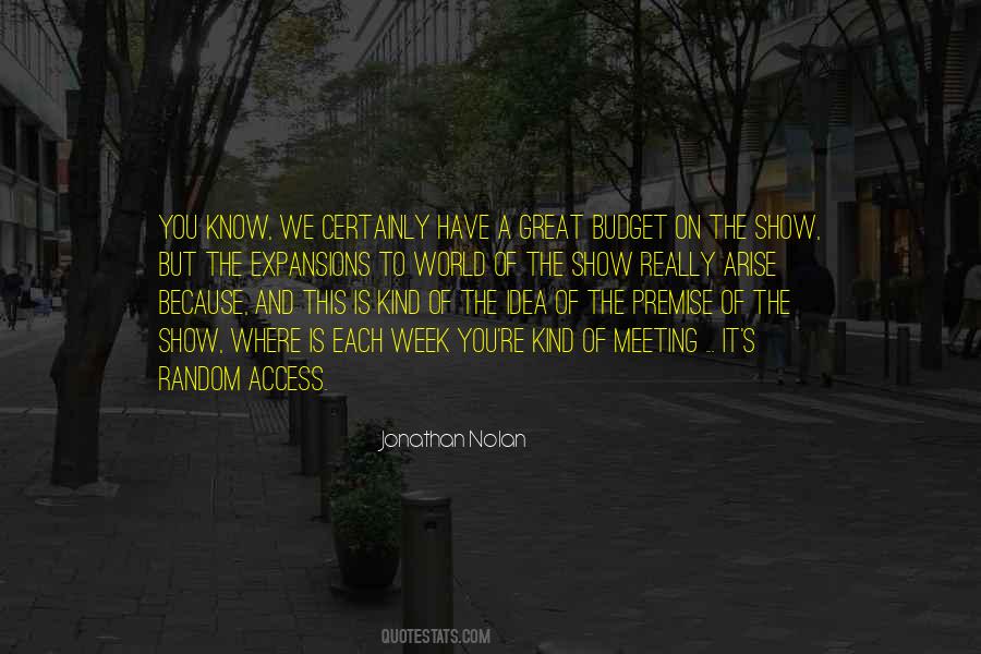 Quotes About On A Budget #262488