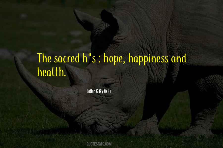 Happiness Health Quotes #339431