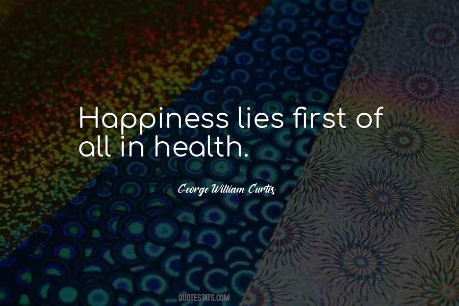 Happiness Health Quotes #473496