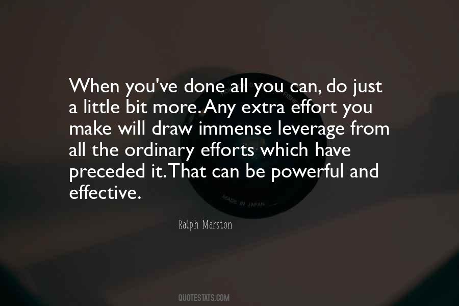 Extra Efforts Quotes #529244