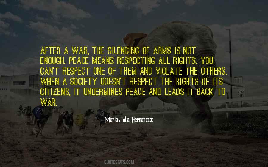 Respect And Peace Quotes #1840237