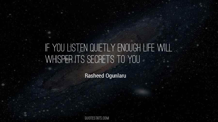 If You Listen Quotes #997534