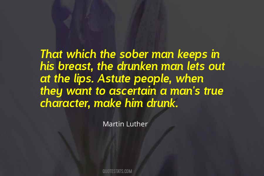 Sober Man Quotes #995841