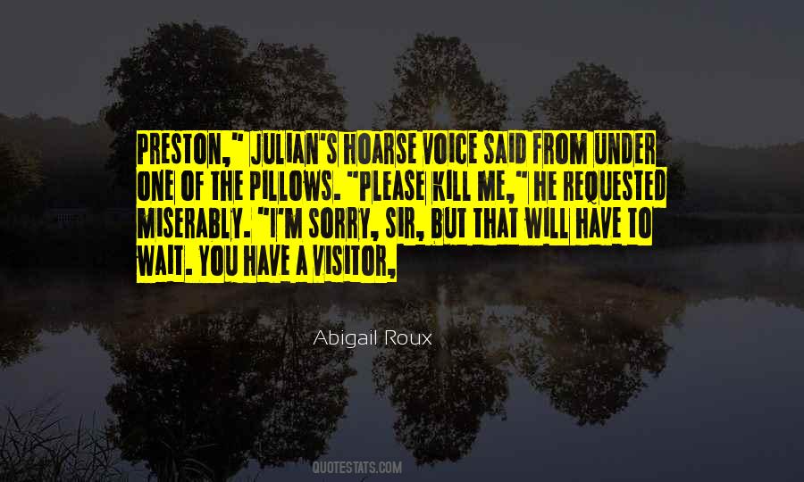 Sorry Sir Quotes #1348642