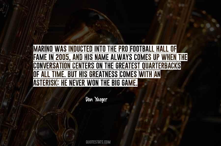 Pro Football Hall Of Fame Quotes #1541417