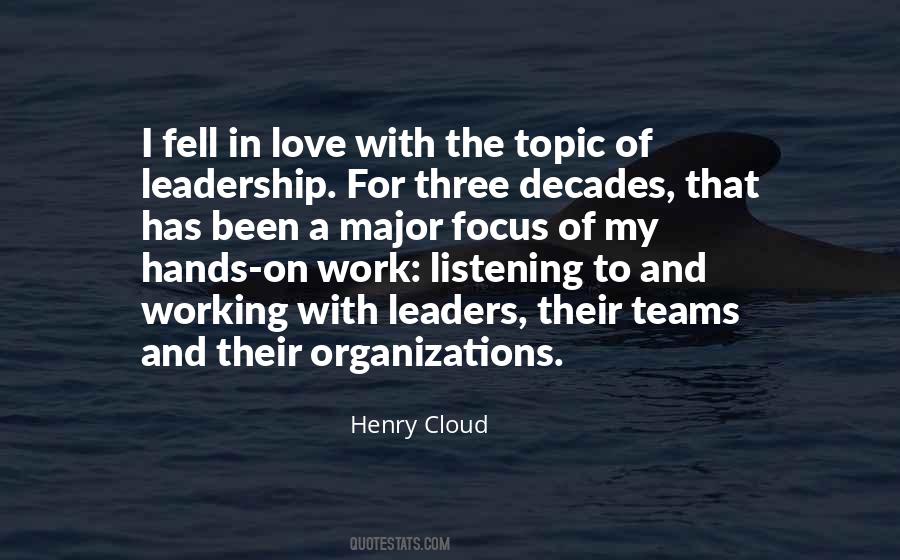 Leadership Work Quotes #1072877