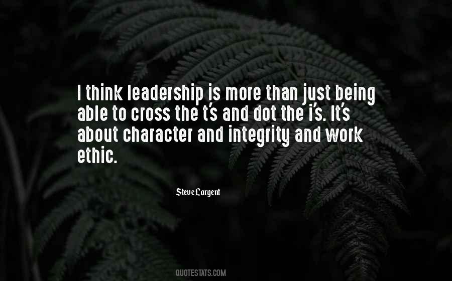 Leadership Work Quotes #1616491