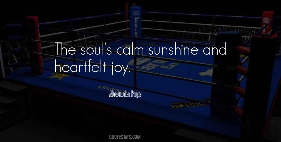 Sunshine Soul Quotes #1028154