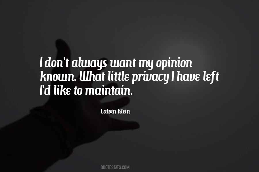 I Like My Privacy Quotes #762046
