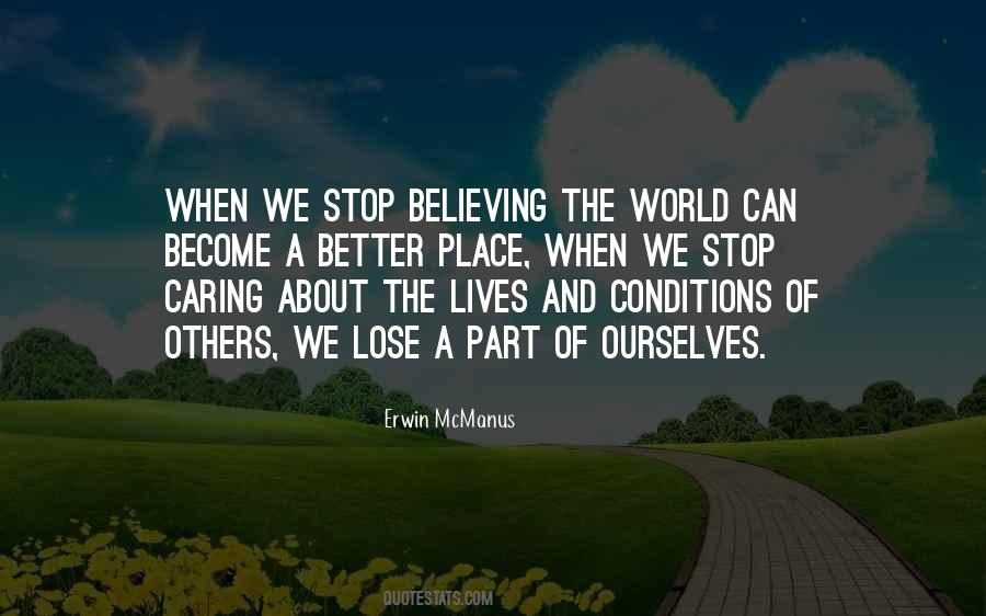 When We Stop Caring Quotes #67416