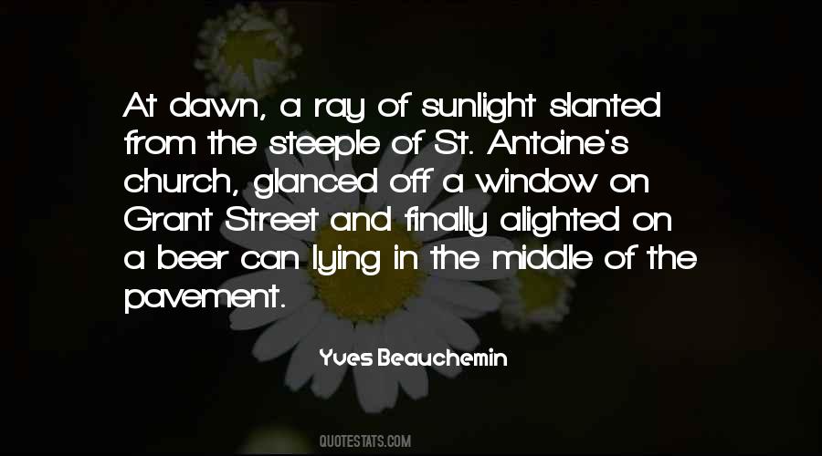 Ray Of Sunlight Quotes #1068798