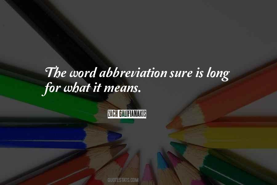 Abbreviation For Quotes #236232