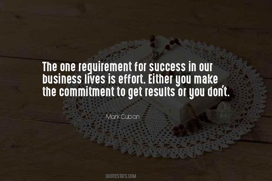 Commitment And Effort Quotes #1476356
