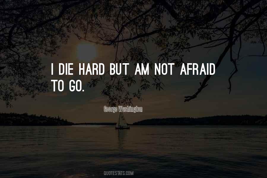 I Am Not Afraid To Die Quotes #961707