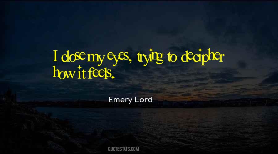 Eyes Close Quotes #60636