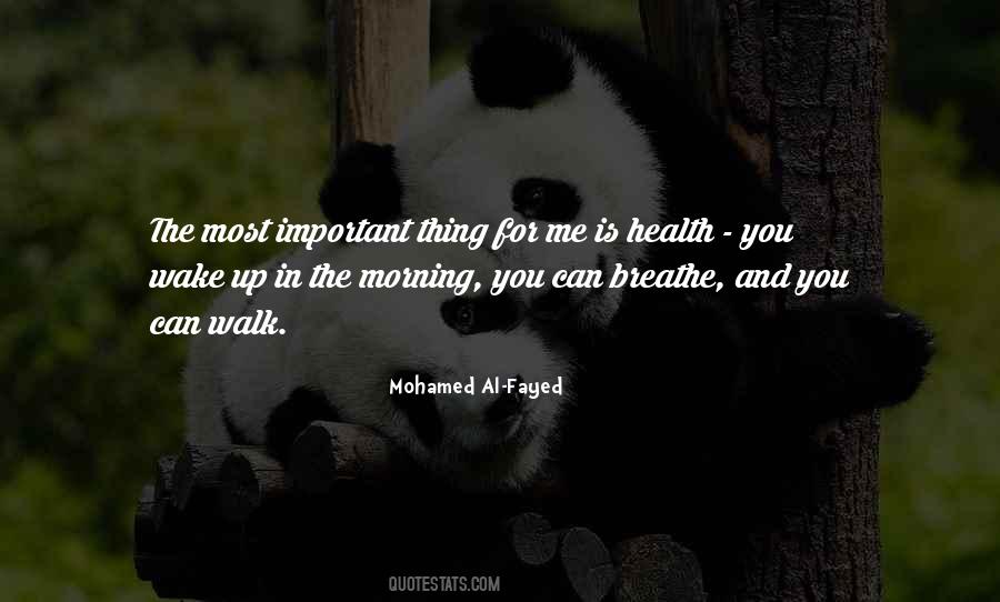 Your Health Is More Important Quotes #94726