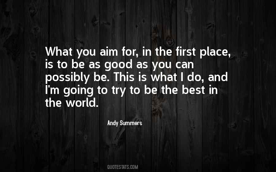 The Best Place In The World Quotes #431962