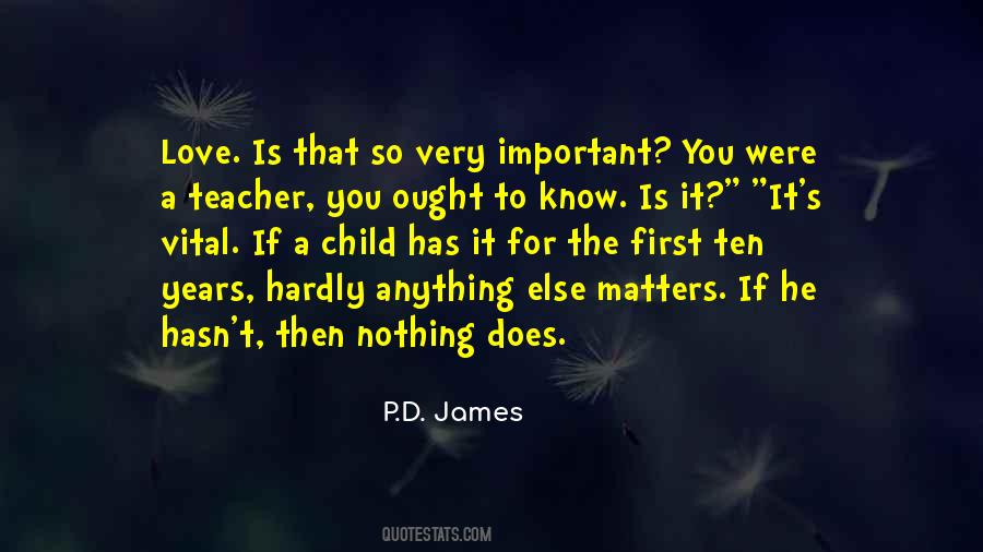 Important Matters Quotes #1390964