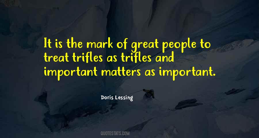 Important Matters Quotes #1657824