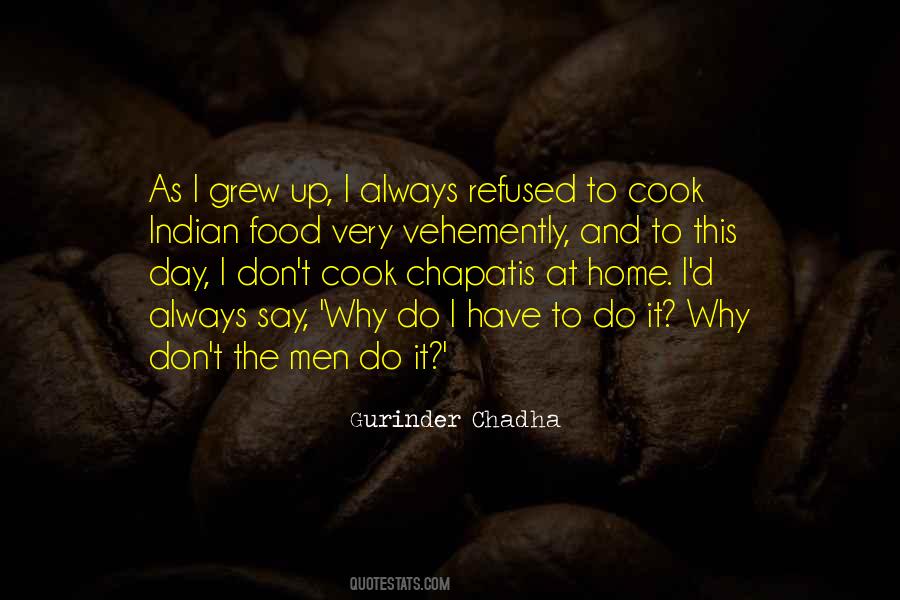 At Home Food Quotes #1284235