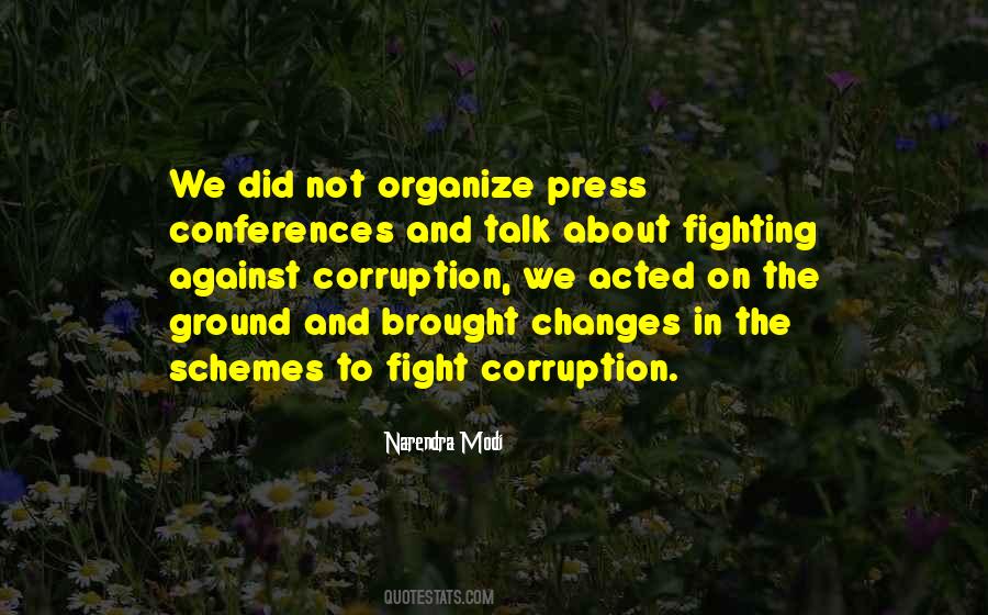 Fighting Corruption Quotes #913039