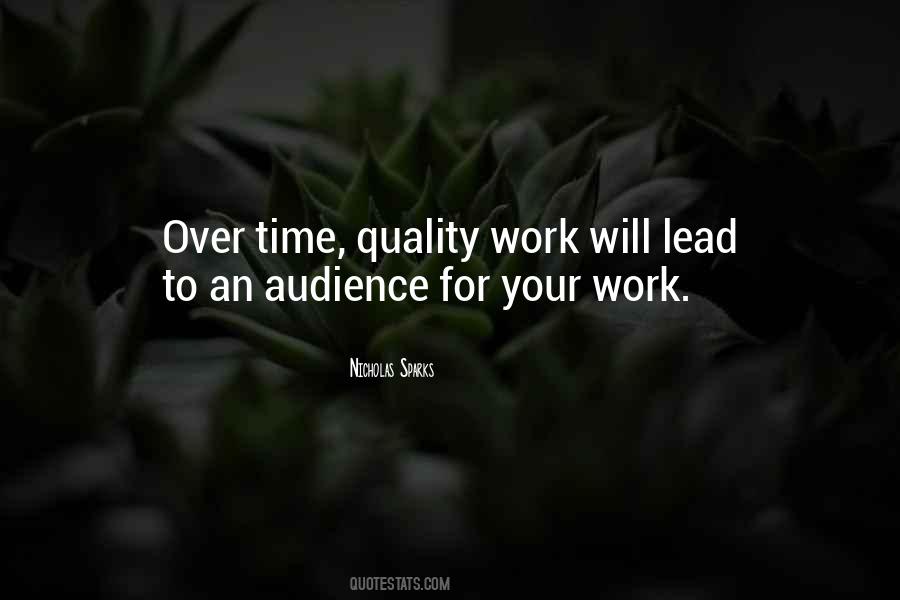 Time Quality Quotes #1015721