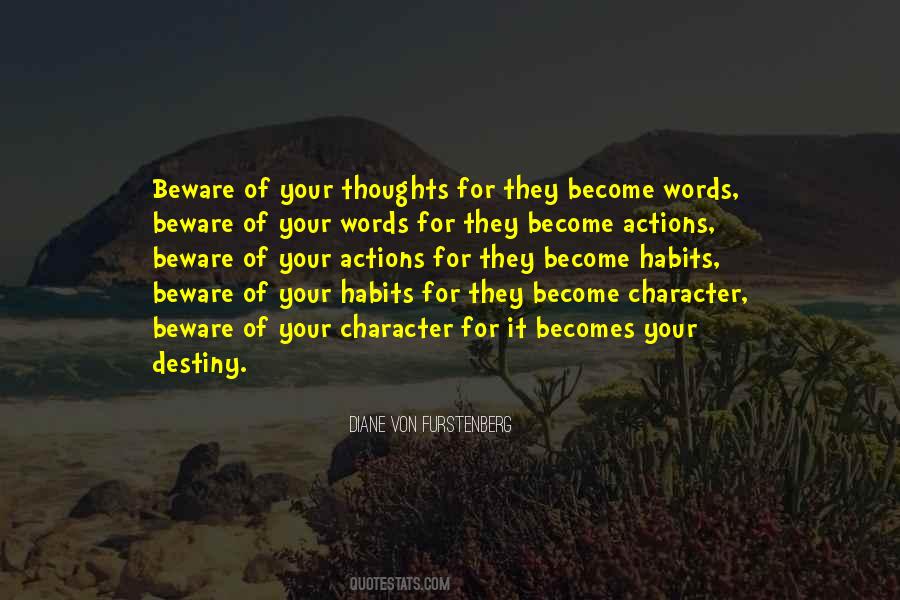 Actions Habits Character Quotes #1149856