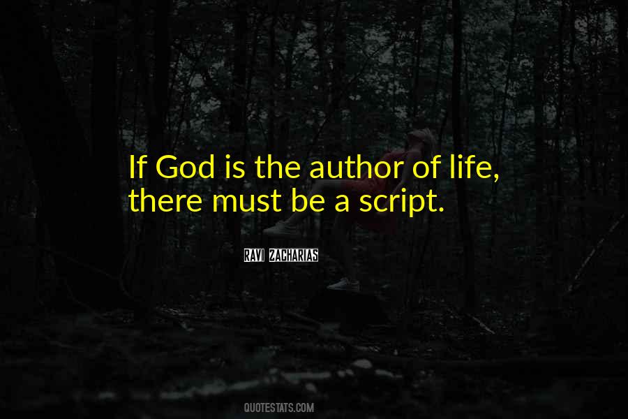 God Is The Author Of Life Quotes #558918