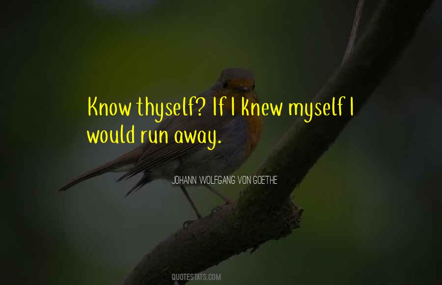 Ever Want To Run Away Quotes #236084