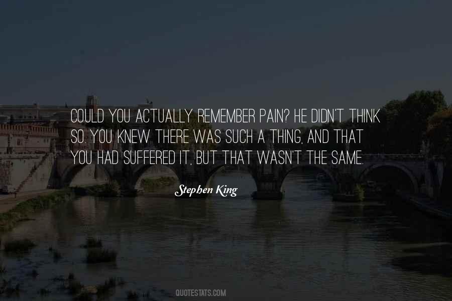 Remember Pain Quotes #1372724