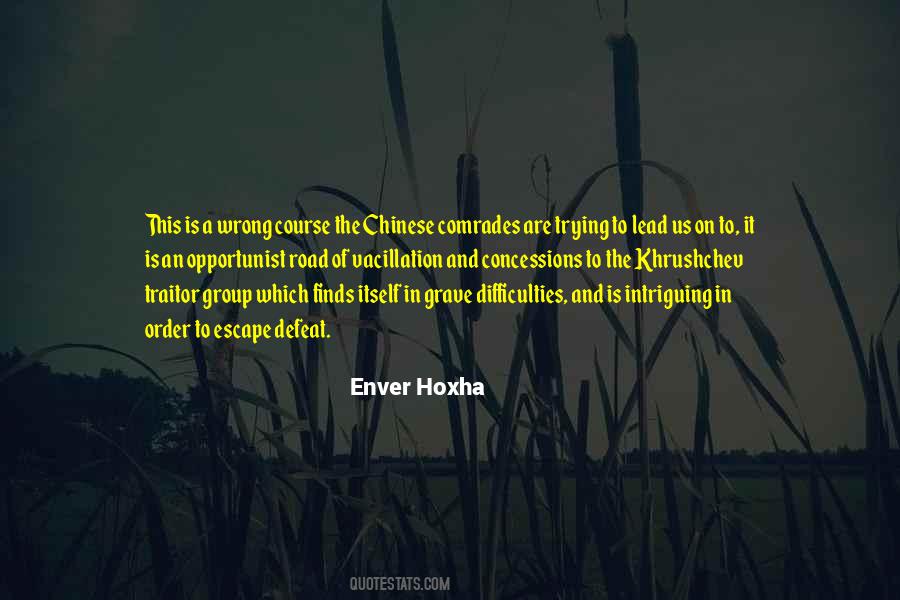 Quotes About Hoxha #588681