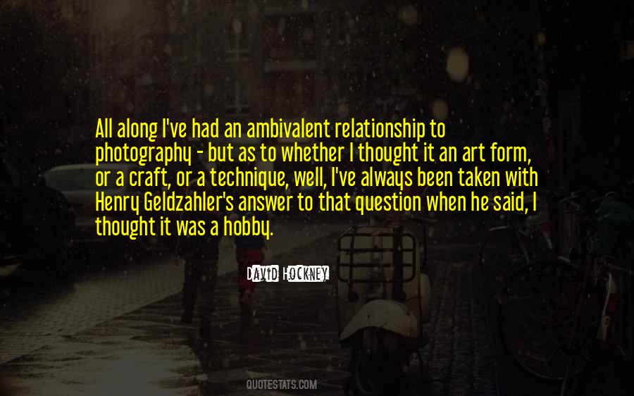 Art Hobby Quotes #82983