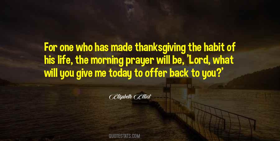 Morning Thanksgiving Quotes #1078727