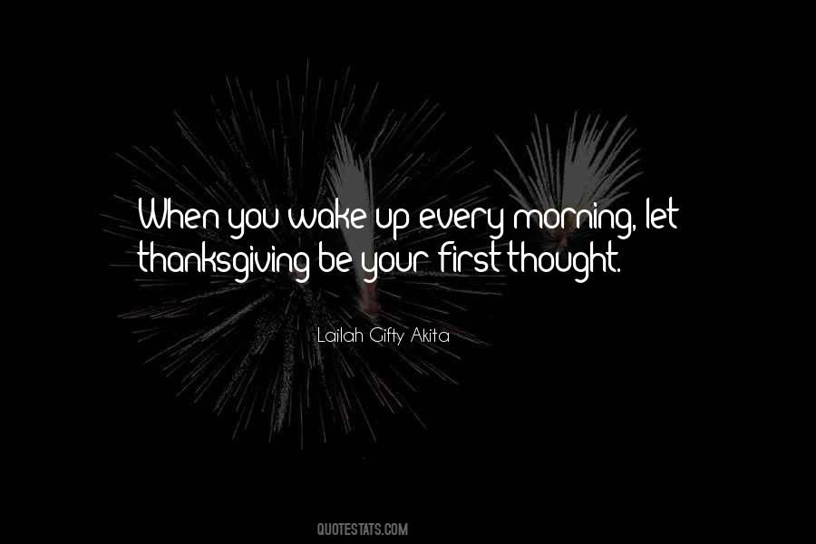 Morning Thanksgiving Quotes #1324978