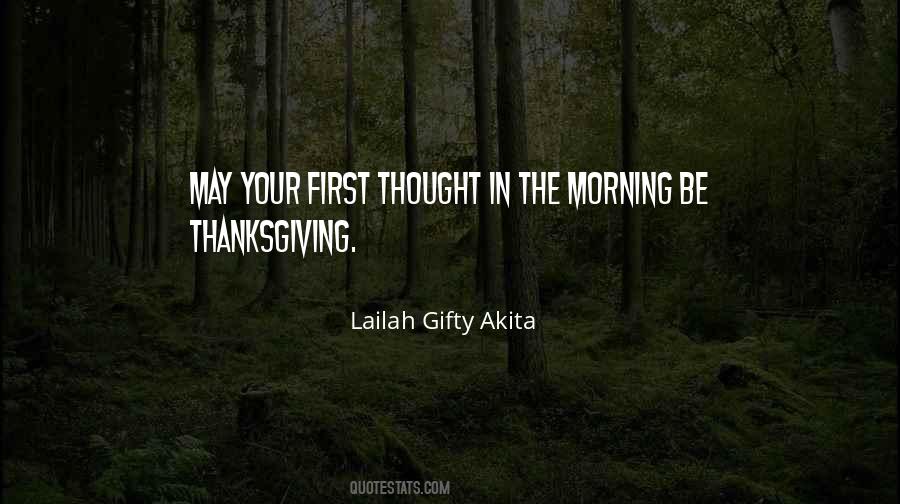Morning Thanksgiving Quotes #786858