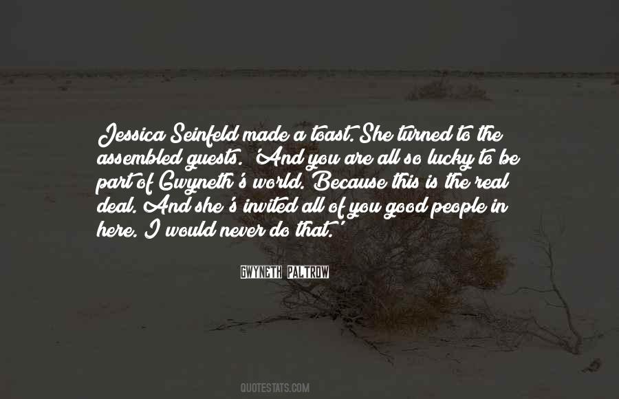 She Is Lucky Quotes #352922