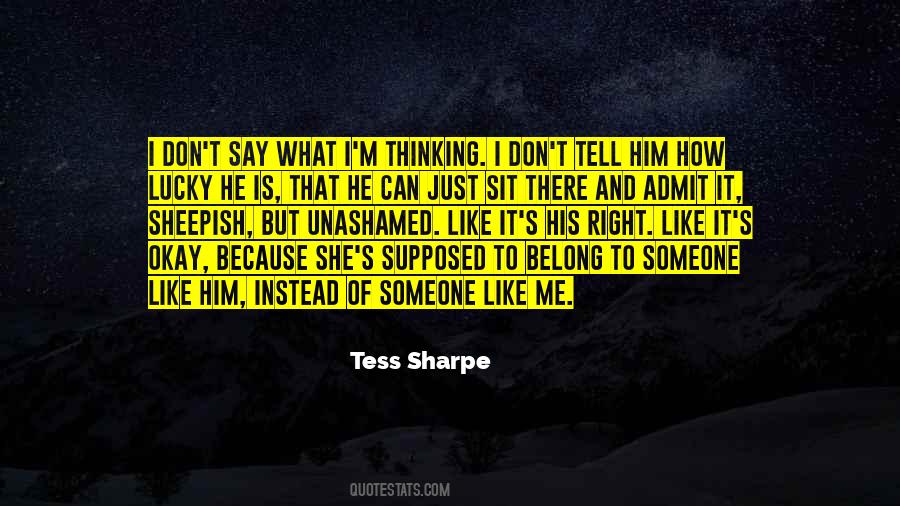 She Is Lucky Quotes #493835