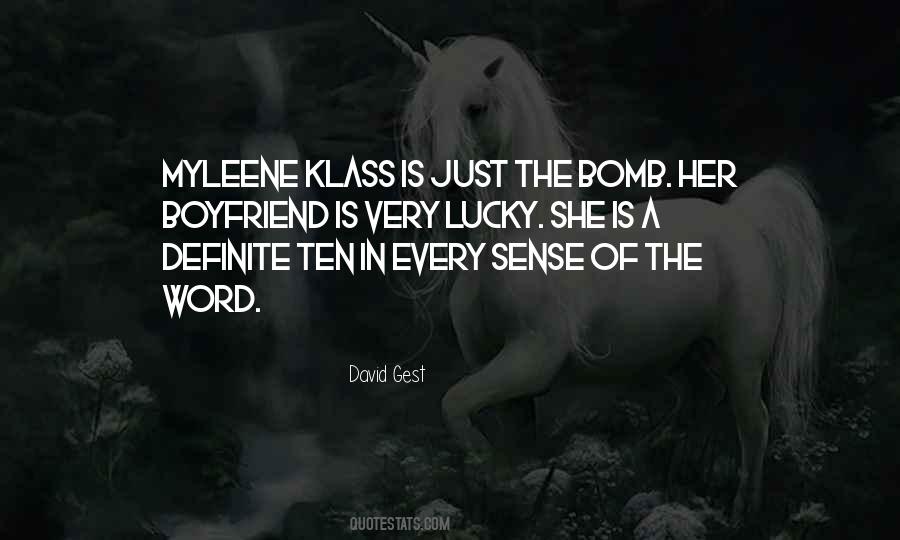 She Is Lucky Quotes #543752