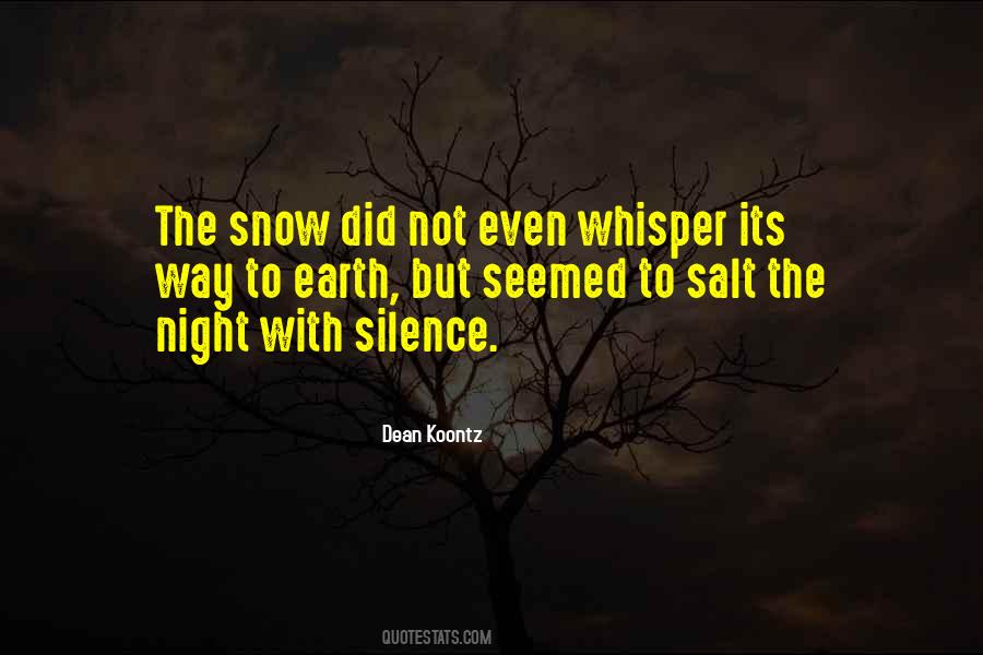 Quotes About Night Silence #1086296