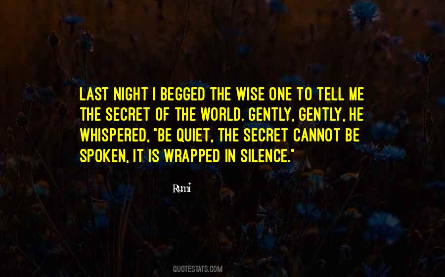 Quotes About Night Silence #1212256