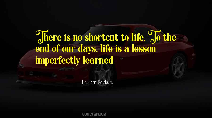 No Shortcuts In Life Quotes #3028