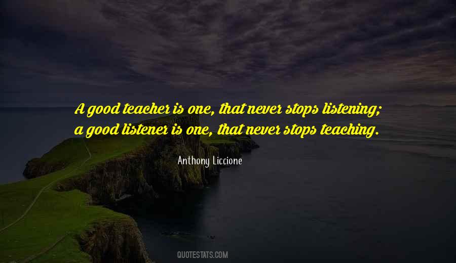 Not A Good Listener Quotes #799060