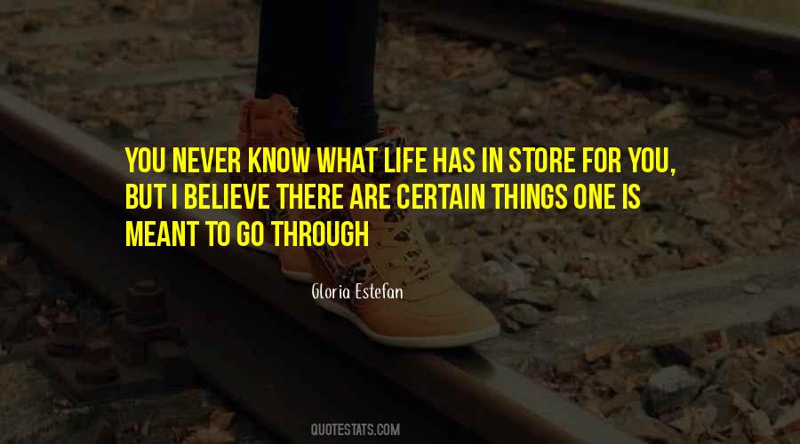 You Never Know What Life Has In Store Quotes #606875