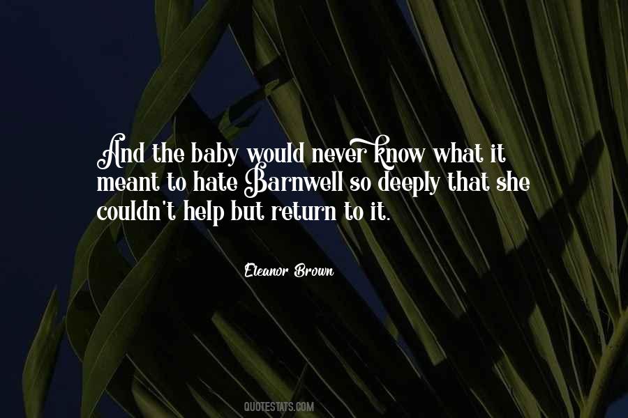 I Will Never Return Quotes #126830